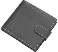 GUOXU Wallets，Mens Wallets， Wallets for Mens Blocking Wallet Wallets for Men with Coin Pocket Carbon Fibre Leather Mens Wallets(Black)