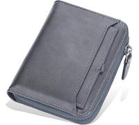 GUOXU Wallets，Mens Wallets， Wallets for Mens Muti-Functional Superfine Fiber PU Synthetic LeatherMinimalist Wallets Men with Leather Wallet(Graya)