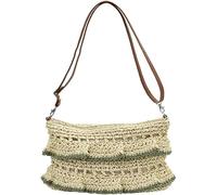 GUOXU Women Straw Bag Women's Straw Shoulder Bag Crossbody Bag Woven Bag