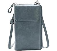 GUOXU Women's Wallet Shoulder Bag Crossbody Bag Mobile Phone Bag(Blue)
