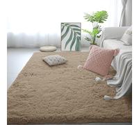 GUOYFEN Shaggy Rug 130 x 280 cm Fluffy, Non Slip Washable Anti Slip Fluffy Rug Many Different Sizes for Living Room, Bedroom, Nursery, Kids Baby Room, Camel