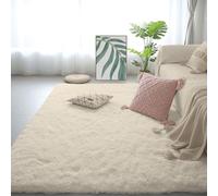 GUOYFEN Shaggy Rug 220 x 370 cm Fluffy, Non Slip Washable Anti Slip Fluffy Rug Many Different Sizes for Living Room, Bedroom, Nursery, Kids Baby Room, Cream Color