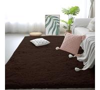 GUOYFEN Shaggy Rug 300 x 310 cm Fluffy, Non Slip Washable Anti Slip Fluffy Rug Many Different Sizes for Living Room, Bedroom, Nursery, Kids Baby Room, Brown