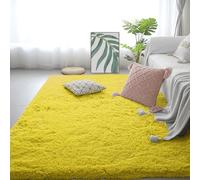 GUOYFEN Shaggy Rug 320 x 340 cm Fluffy, Non Slip Washable Anti Slip Fluffy Rug Many Different Sizes for Living Room, Bedroom, Nursery, Kids Baby Room, Yellow