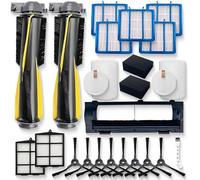 GuoYiAMA Replacement Parts Accessories compatible with Shark RV2100S,RV2110S,AV2120S, RV2110SDUS,RV2120AE，RV2110,AV2110S, Main Brush, Filter, Side Brush, Roller Cover, Pre-Motor Foam & Felt Filter