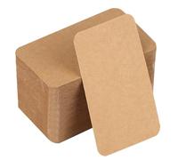 GUOYIHUA Pack of 200 Brown Kraft Paper Cards, 200gsm, 9 x 5.2 cm, Blank, DIY, Greeting, Business, Playing Cards