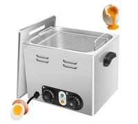 guoyjmm Commercial Egg Boiler Machine, 45 Pcs Large Capacity Electric Poached Egg Maker with Temperature Control & Timer, Stainless Steel Egg Cooker with Mesh Basket