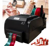 guoyjmm Digital Satin Ribbon Printing Machine, Satin Ribbon Printing Machine with Ribbon Holder,Method Thermal/Thermal Transfer,25-108mm/12-50mm/12-20mm Width,Supports 50+ Languages,12-50mm