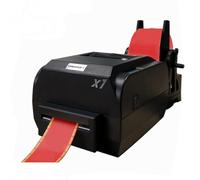 guoyjmm Satin Ribbon Printer Machine, Digital Ribbon Printer with Ribbon Holder, Stamping Printing Machine for Gift Wrapping,Speed 150mm/s, Supports 50+ Languages,25-108mm