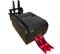 guoyjmm Satin Ribbon Printer Machine, Digital Ribbon Printer with Ribbon Holder, Stamping Printing Machine for Gift Wrapping,Speed 150mm/s, Supports 50+ Languages,12-50mm