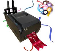 guoyjmm Satin Ribbon Printer Machine,Digital Satin Ribbon Printing Machine Foil Stamping Machine, Method Thermal/Thermal Transfer, Supports 50+ Languages, for Gift Ribbons, Streamers,12-50mm