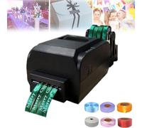 guoyjmm Satin Ribbon Printing Machine 200DPI Digital Ribbon Printer, Label Printer Foil Stamping Printing Machine for Gift Wrapping, 25-108mm/12-50mm/12-20mm Width, Supports 50+ Languages,12-20mm