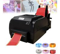 guoyjmm Satin Ribbon Printing Machine 200DPI Digital Ribbon Printer, Label Printer Foil Stamping Printing Machine for Gift Wrapping, 25-108mm/12-50mm/12-20mm Width, Supports 50+ Languages,25-108mm