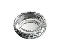 Guoyoocc Crystal Glass Ashtray,Glass Ashtray For Cigar Or Cigarette,Home Office Decoration Desktop Ash Tray,Men's Gift