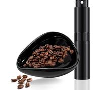 GUOYOU Coffee Dosing Cup Set, Professional Coffee Dosing Cup Coffee Accessories, with Coffee Bean Ceramic Dosing Tray and Spray Bottle for Tea Coffee Beans Home Coffee Bar Teahouse