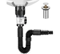 GUOYOU Sink Waste Kit, Universal Bathroom Sink Waste Kit for Bathroom
