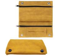 GUOYOU Tobacco Pouches, Premium Leather Tobacco Pouch Handmade (Khaki)
