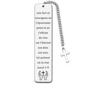 GUOYU Christian Bookmark - Inspirational Bookmark with Bible Verses - Confirmation & Communion & Christening Gift - Birthday Gifts & Advent Calendar (Bible Bookmark)