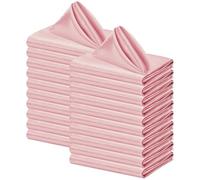 GUOZHAN 24PCS Satin Napkins 30x30cm Soft Dinner Napkins Square for Party Christmas Wedding Decoration Baby Shower Dinner Retro Napkins