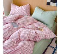 GUOZHAN Blue Dot Bedding Sets Girls Bed Sheet Set Four Piece With Pillowcases Dormitory Quilt No Filling