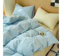GUOZHAN Blue Dot Bedding Sets Girls Bed Sheet Set Four Piece With Pillowcases Dormitory Quilt No Filling