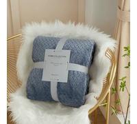 GUOZHAN Simple And Modern Four Season Universal Wheat Ear Pattern Blanket Coral Fleece Blanket Air Conditioner Thickened Nap Blanket
