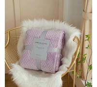 GUOZHAN Simple And Modern Four Season Universal Wheat Ear Pattern Blanket Coral Fleece Blanket Air Conditioner Thickened Nap Blanket