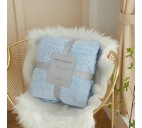 GUOZHAN Simple And Modern Four Season Universal Wheat Ear Pattern Blanket Coral Fleece Blanket Air Conditioner Thickened Nap Blanket