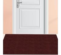 GUOZHEN Door Mats Indoor 85 x 162 cm Absorbent, Non Slip Entrance Rug Machine Washable for Hallway Kitchen Bedroom Laundry Office, Red