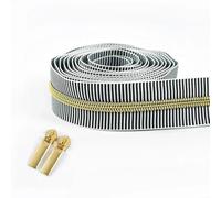 GUOZIF 1/2/4/5M 5# Striped Nylon Zippers Tape for Sewing Bag Continuous Roll Coil Zip By the Meter DIY Garment Accessories