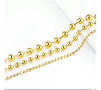 GUOZIF 1M Stainless Steel 1.5mm-10mm Ball Chain For Jewelry Making Supplies DIY Round Bead Necklace Bracelet Fashion Accessorie