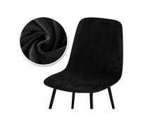 GUOZIF 2/4/6 Velvet Short Back Chair Cover Stretch Slipcovers Elastic Seat Chair Covers Dining Room Bar Office Party Banquate