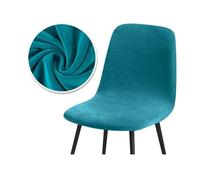 GUOZIF 2/4/6 Velvet Short Back Chair Cover Stretch Slipcovers Elastic Seat Chair Covers Dining Room Bar Office Party Banquate