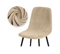 GUOZIF 2/4/6 Velvet Short Back Chair Cover Stretch Slipcovers Elastic Seat Chair Covers Dining Room Bar Office Party Banquate
