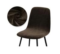 GUOZIF 2/4/6 Velvet Short Back Chair Cover Stretch Slipcovers Elastic Seat Chair Covers Dining Room Bar Office Party Banquate