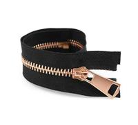GUOZIF 2Pcs 5# Metal Zipper 15-80cm Close/Open-End Zips Tape for Jacket Garments Bags Auto Lock Zippers Repair Kits Sewing Accessories