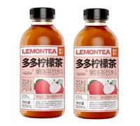 Guozishule Fruity Flavour Lemon Tea 500ml 多多檸檬茶 - Lychee Flavour (Pack of 2)