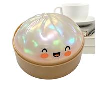 Gupcaqosjw 2 Pack Glitter Dumpling Stress Ball 7x9.5cm Giant Glitter Dumpling Dumplings Sensory Fidget Toy With Steamer Box Squeeze Toys For Kids Adults Teens Working Home Office Classroom Car Ride