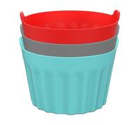 Gupcaqosjw 9x Silicone Egg Poacher Cups, Ramekins For Air Fryer, Air Fryer Egg Poacher, Reusable Poached Egg Moulds, Silicone Air Fryer Egg Mould, Silicone Cupcake Muffin Cases For Air Fryer 6.5x5cm
