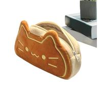 Gupcaqosjw Animal Pencil Case Plush Portable 3D Cat Large Capacity Pouch | Pencil Case Pouch With Zipper for Students Girls Boys Teens School Kindergarten Preschool Stationery Home