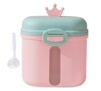 Gupcaqosjw Baby Milk Powder Dispenser - Milk Container Dispenser,Travel Formula Dispenser, Formula Holder with Spoon, Double Layer Container for Milk Powder, Snacks