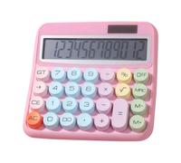 Gupcaqosjw Calculator Desktop, Large Buttons 12-Digit Desk Calculator, 5-inch LCD Display Colorful 15-degree Tilt Screen Adding Machine for School Mortgage Banking Home Work Finance Students