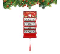 Gupcaqosjw Christmas Surprise Money Wallet, Envelope with 10 Compartments for Winter Holiday Cards and Cheques, Christmas Surprise Card Holder - for Family Friends, Adults, Men, Women