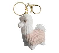 Gupcaqosjw Crocheted Animals - Crochet Bag Charm,Handmade Cute Alpaca Crafts Emotional Knitting Charm for School Bag Tote Decor Car Keys Women Girls