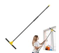 Gupcaqosjw Floor Squeegee Heavy Duty, Telescopic Shower Floor Squeegee, Telescopic Glass Door Cleaning Tool for Homeowners RV Travelers Housekeepers Balcony Shower Window Bathroom Pool