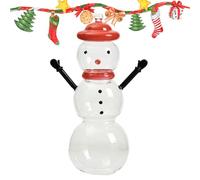 Gupcaqosjw Holiday Cookie Jars | Glass Snowman Cookie Canister With Lid - Food Storage Jar, Christmas Table Centerpiece Decor for Wedding Banquets Bedroom Party Living Rooms