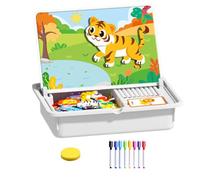 Gupcaqosjw Magnetic Dress Up Puzzle - Double-Sided Early Learning Puzzle Game - Magnetic Face Dress Up Matching Game for Preschool Kindergarten Home Travel Vacation New Year Christmas
