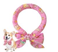 Gupcaqosjw Pet Cooling Collar - Bow Tie Dogs Cats Instant Cooling Collar,Reusable Instant Cooling Bandanas, Dog Cooling Neck Wraps, Adjustable Neck Wrap for Hot Days