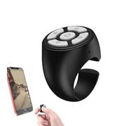 Gupcaqosjw Scrolling Ring, Ring Remote Control, Remote Control Page Turner Ring, Wireless Finger Scroller, Remote bluet-ooth Scrolling Ring For Video Recording Travel, Volume Control, Selfie, E Book