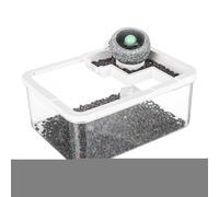 Gupcaqosjw Small Aquarium - Desktop Tiny Tank - Desktop Hydroponic Aquariums with USB Pump & Light for Bedroom Desktop Jellyfish Bookshelf Hospital Aquaponics Reef Shrimp